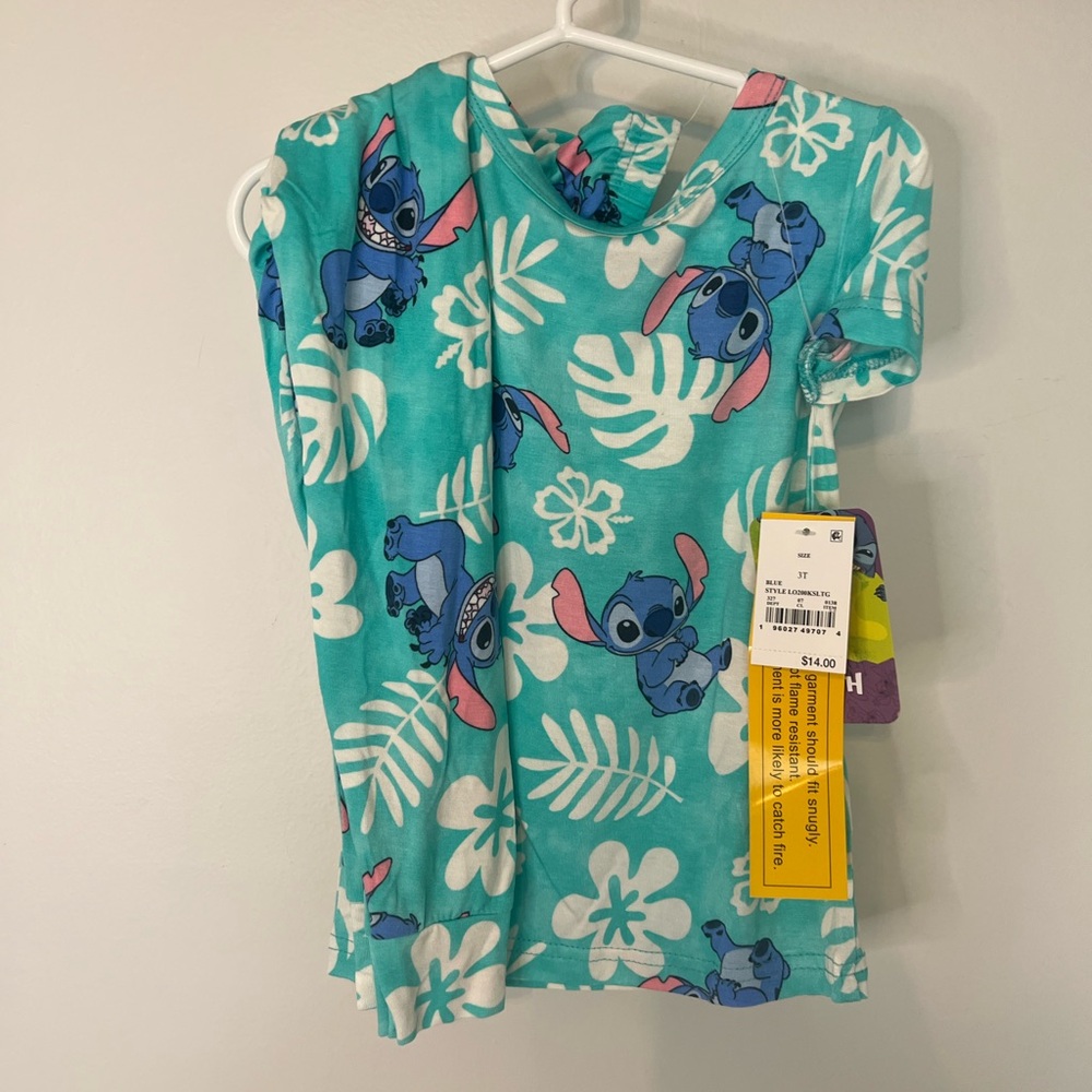 Disney Stitch Kids Pajama Set - TealStitch Pattern